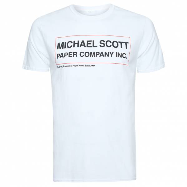 Lizenz HET KANTOOR Scott Paper Heren T-shirt UNMTS022WHT