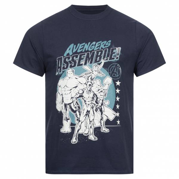 Lizenz Avengers Marvel Team Heren T-shirt FBMTS649NVY