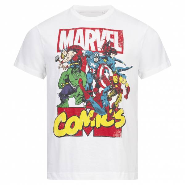 Lizenz Marvel Comics Call Out Heren T-shirt FBMTS364WHT
