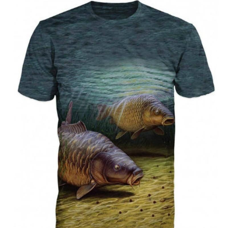 ETST 07 Zomer heren 3D Visprint T-Shirt Outdoor Vrije tijd Vissen Sneldrogend Ademend Oversized XXS-6XL Korte Mouw T-Shirt 6XL