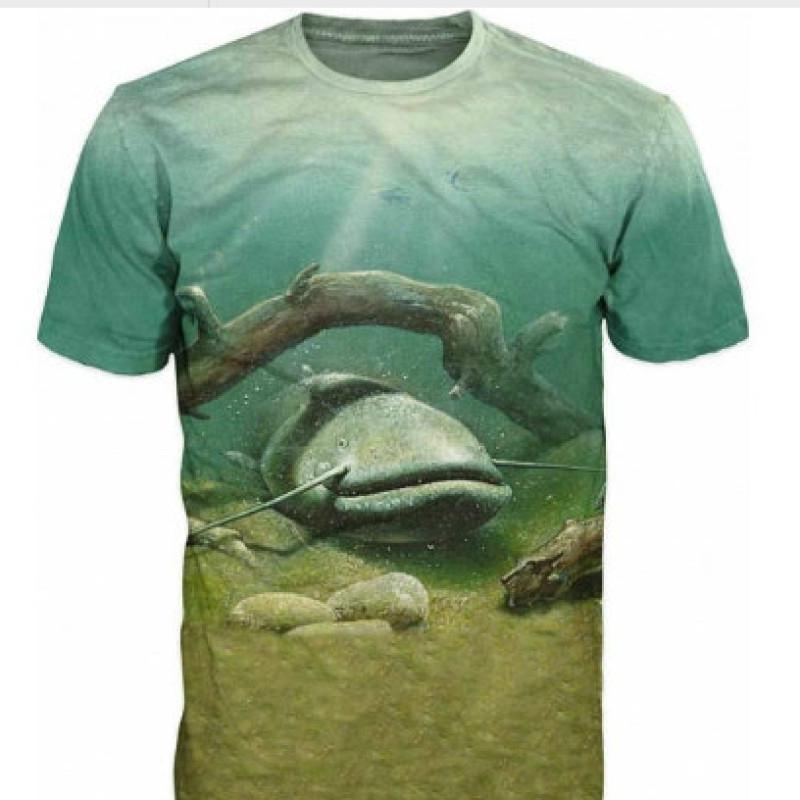 ETST 07 Zomer heren 3D Visprint T-Shirt Outdoor Vrije tijd Vissen Sneldrogend Ademend Oversized XXS-6XL Korte Mouw T-Shirt L