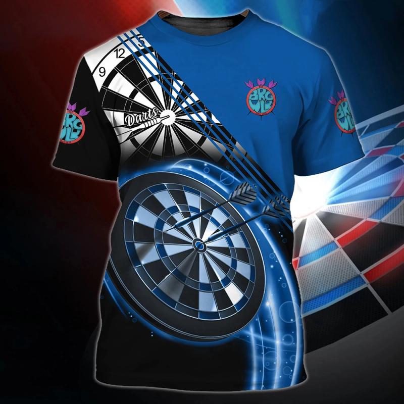 ETST WENDY 005 Heren T-shirt Dart Ronde Doel Print Zomer O-hals Korte Mouw Oversized Tops Tees Casual T-shirt Voor Mannen Straat Coole Kleding 6XL