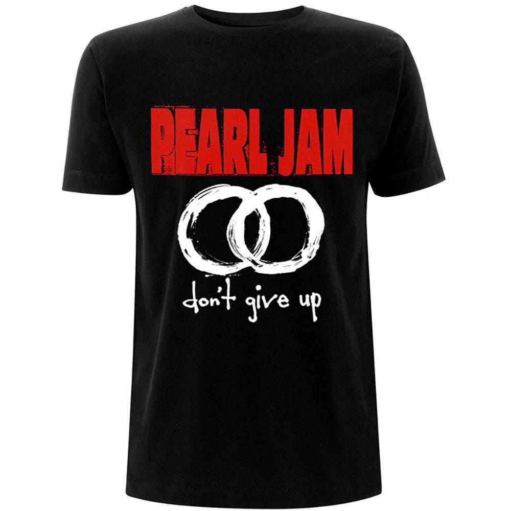 PEARL JAM Unisex volwassene geef het T-shirt niet op XXL zwart