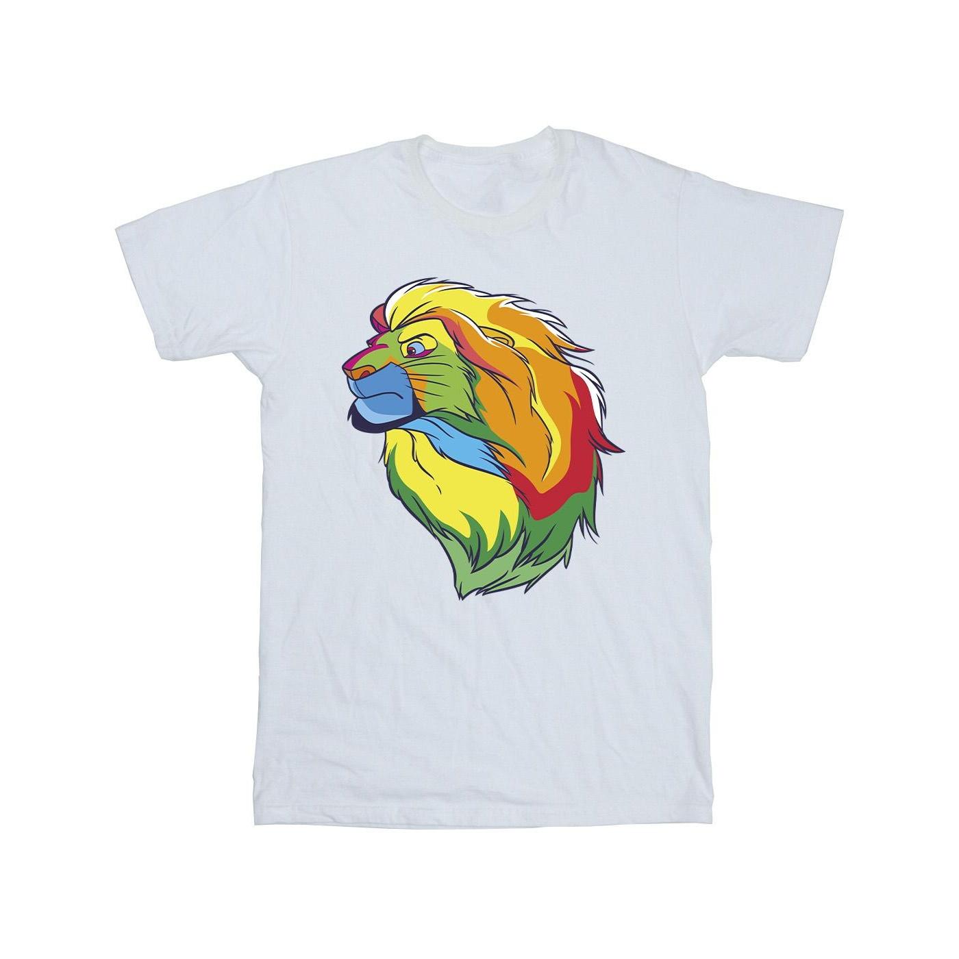 Disney heren The Lion King kleuren T-shirt XXL wit