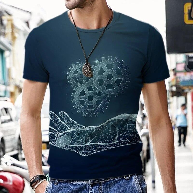 ETST 03 3D Bedrukte Heren T-shirts Strand Grappig O Hals Casual Sportswear Trainingspak Korte Mouw Outfit Luxe Harajuku Zomer Hiphop tops M