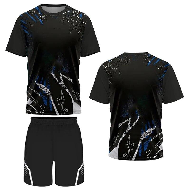 ETST WENDY 05 T-shirt en shorts Set Tennis Tafeltennis Trainingskleding Zomer Outdoor Running Light XS