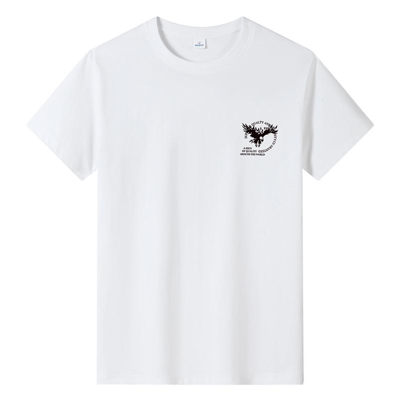Bistrota Groot formaat puur katoenen heren T-shirt met korte mouwen voor jongens XXXL