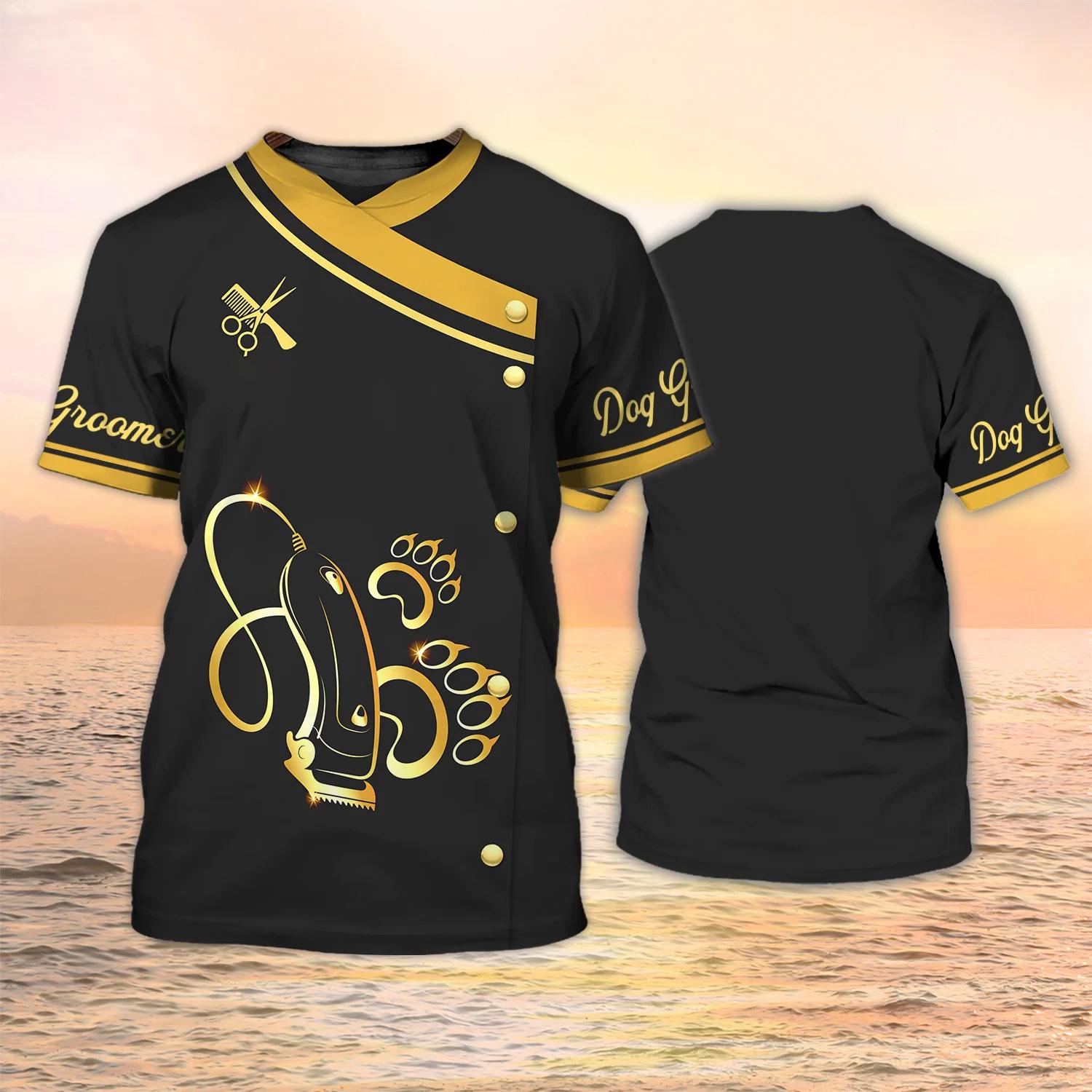 ETST WENDY 005 Pet Groomer T-shirts Hond Kat Verzorging 3D Print Streetwear Mannen Vrouwen Mode Oversized T-shirt Cosplay Tees Tops Uniform Kleding 2XL