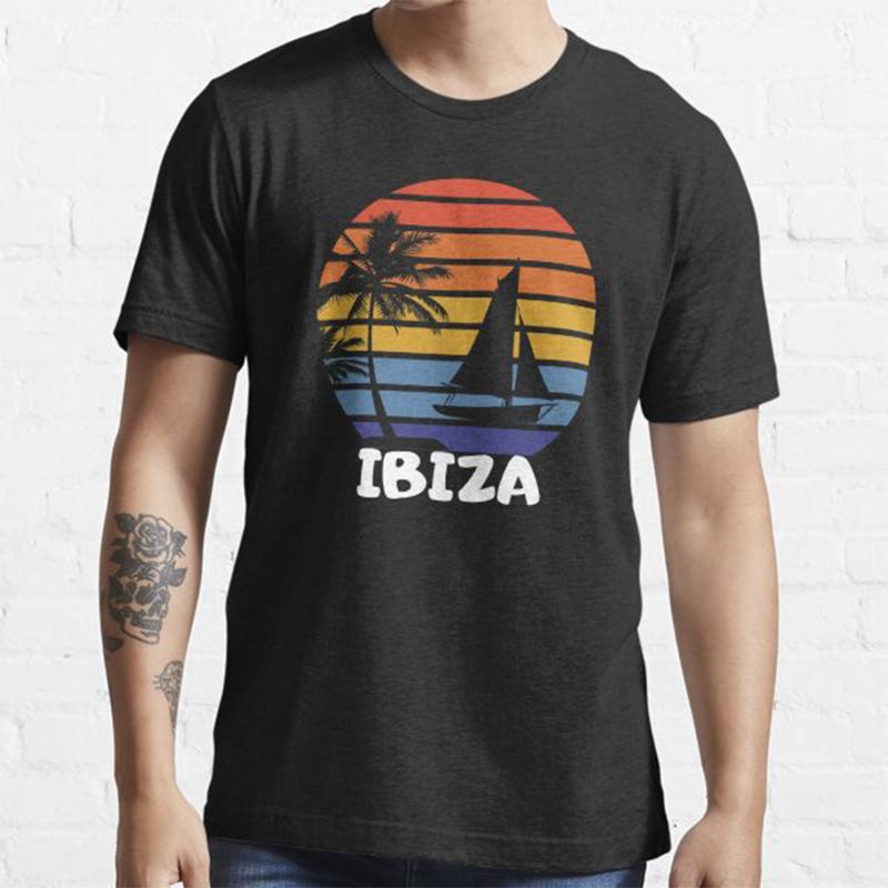 FT T Shirts Plus Size Ushuaia Ibiza Tanz Spanje Disco Space Techno Dj Heren T-shirts Harajuku Katoenen Tops XXXL
