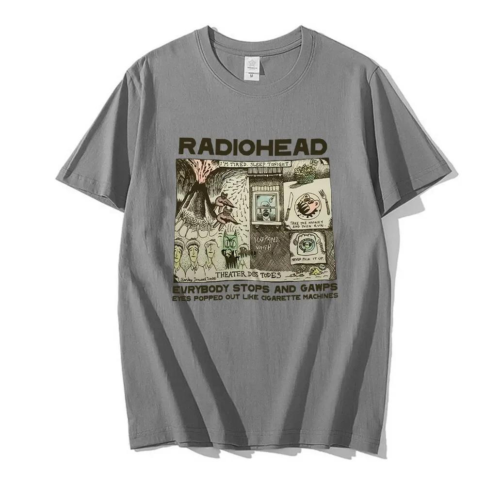ETST 009 Radiohead T-shirt Heren Mode Zomer Dames T-shirts Kinderen Hip Hop Tops Arctic Monkeys Tees Dames Tops Rock Boy Camisetas Hombre L