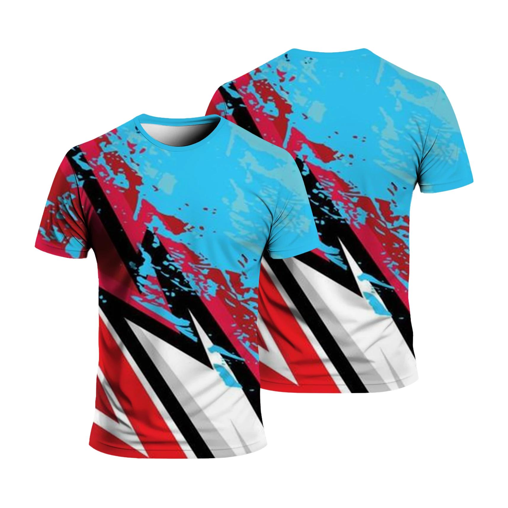 ETST WENDY 005 Zomer Mode Sport Sneldrogend Heren Dames Los Comfortabel Dagelijks Casual Ronde Hals Korte Mouw T-shirt Kan DIY Logo Toevoegen Tops 4XL