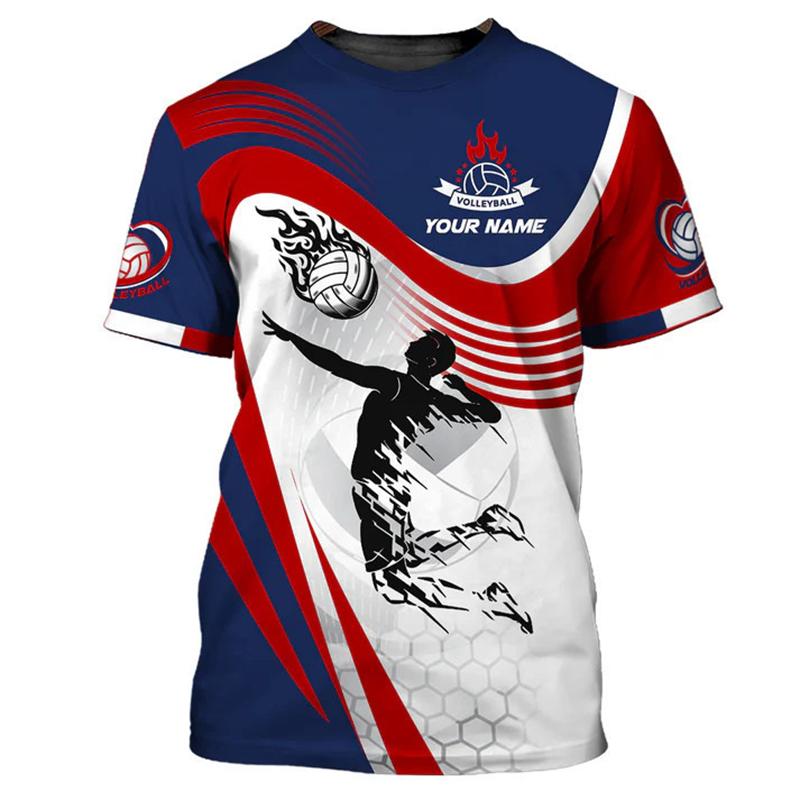 Bobby 2 volleybal uniform gepersonaliseerde aanpassing naam unisex 3D print heren T-shirt mode shirt atleet snel drogende kleding S