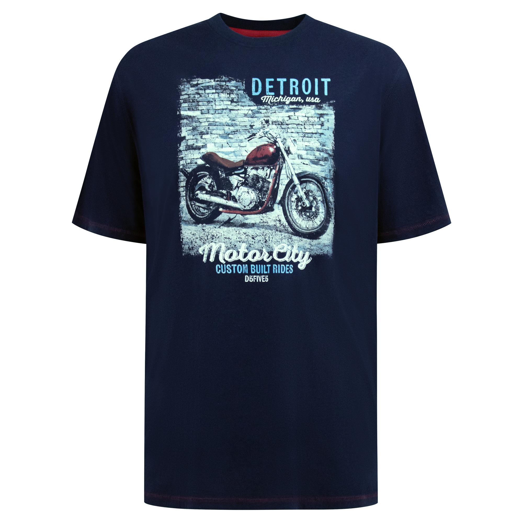 Duke Heren D555 Knowle Detroit Bike Kingsize T-shirt 4XL