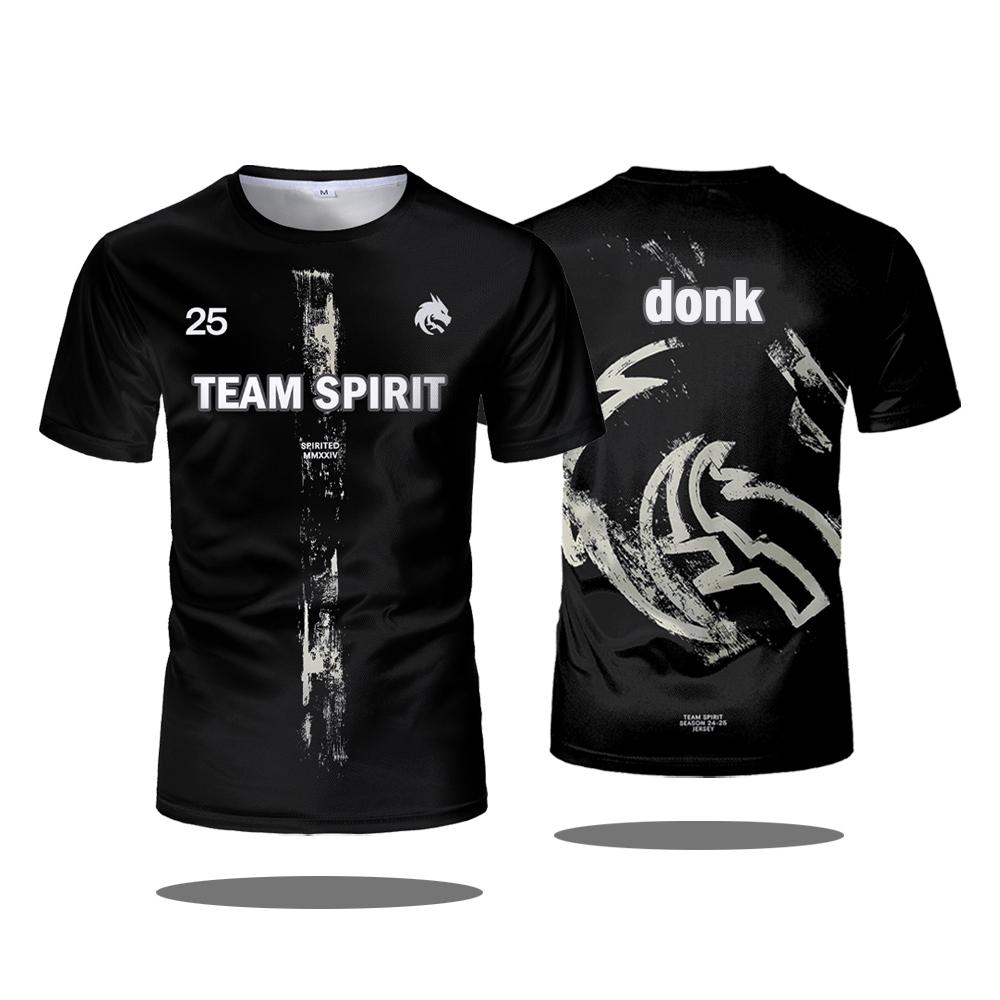 ETST WENDY 005 Team Spirit 2025 Nieuwe Truien CS2 Esports Uniformen Donk T-shirts CSGO Game Trainingskleding Sporttops voor Heren en Dames L