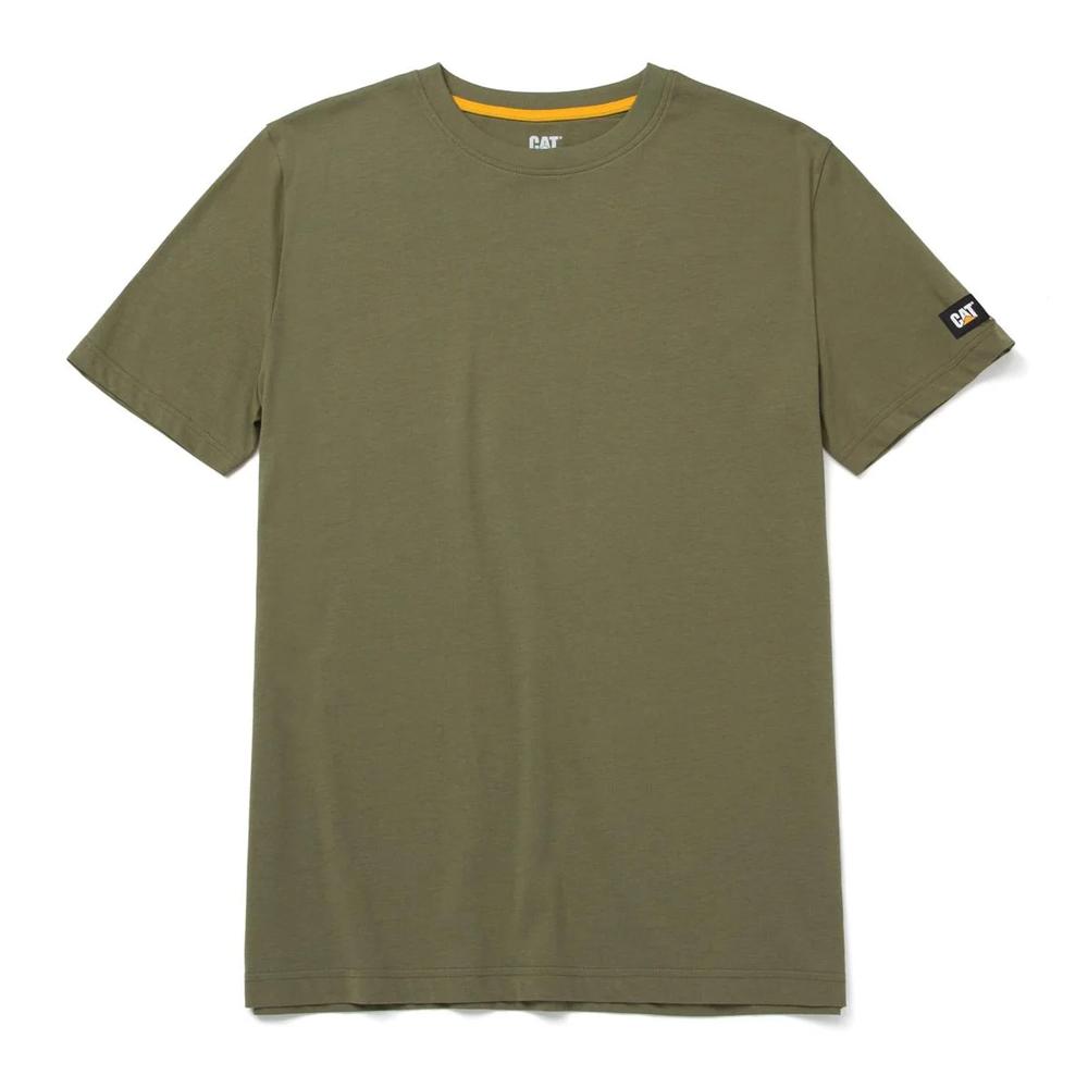 Caterpillar Heren Essentials T-shirt met korte mouwen XXL donkergroene kleur