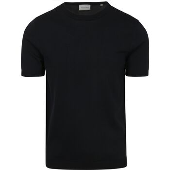 Suitable T-shirt Korte Mouw  Knitted T-shirt Wap Navy
