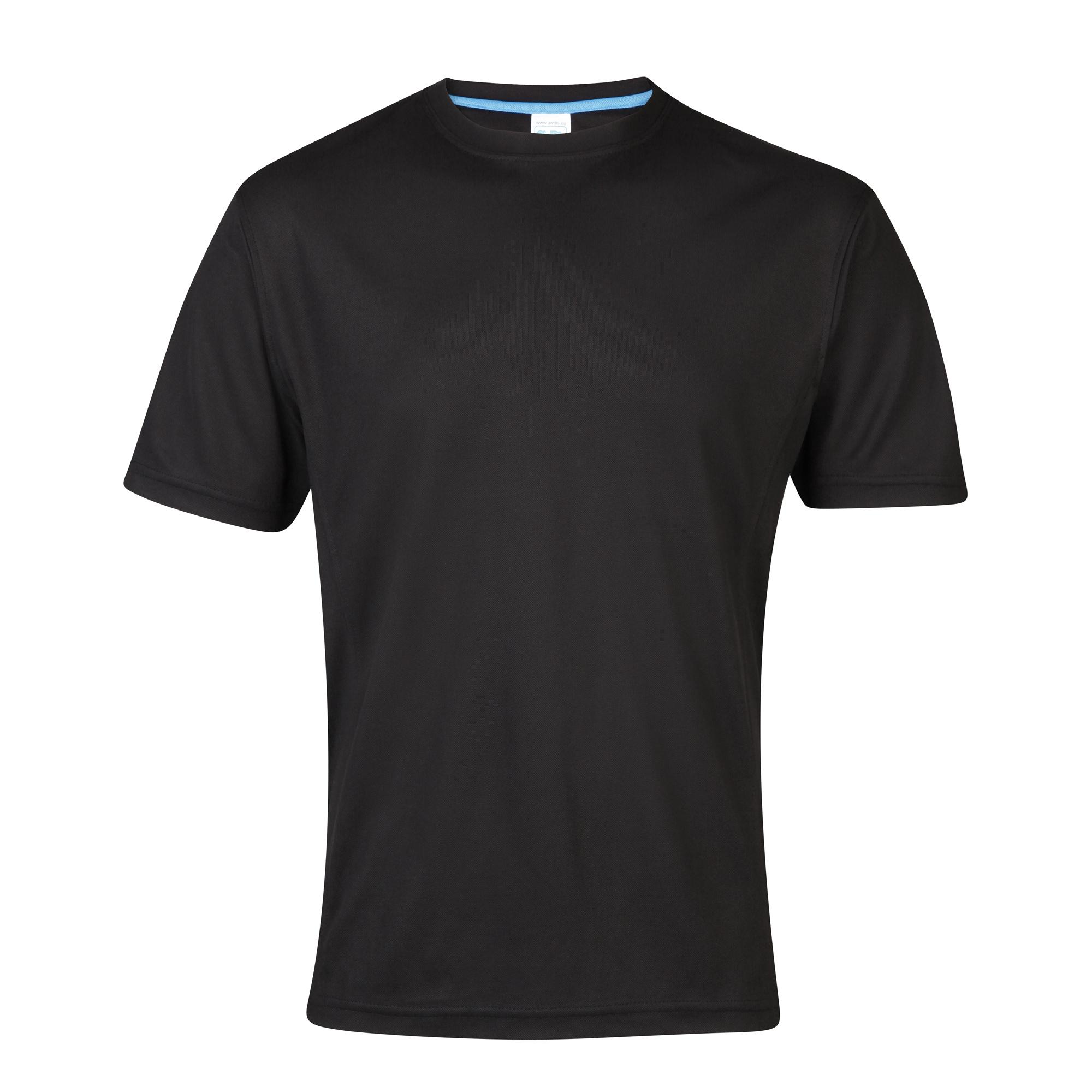 Awdis Cool SuperCool Crew sportprestatie-T-shirt voor heren 2XL zwart