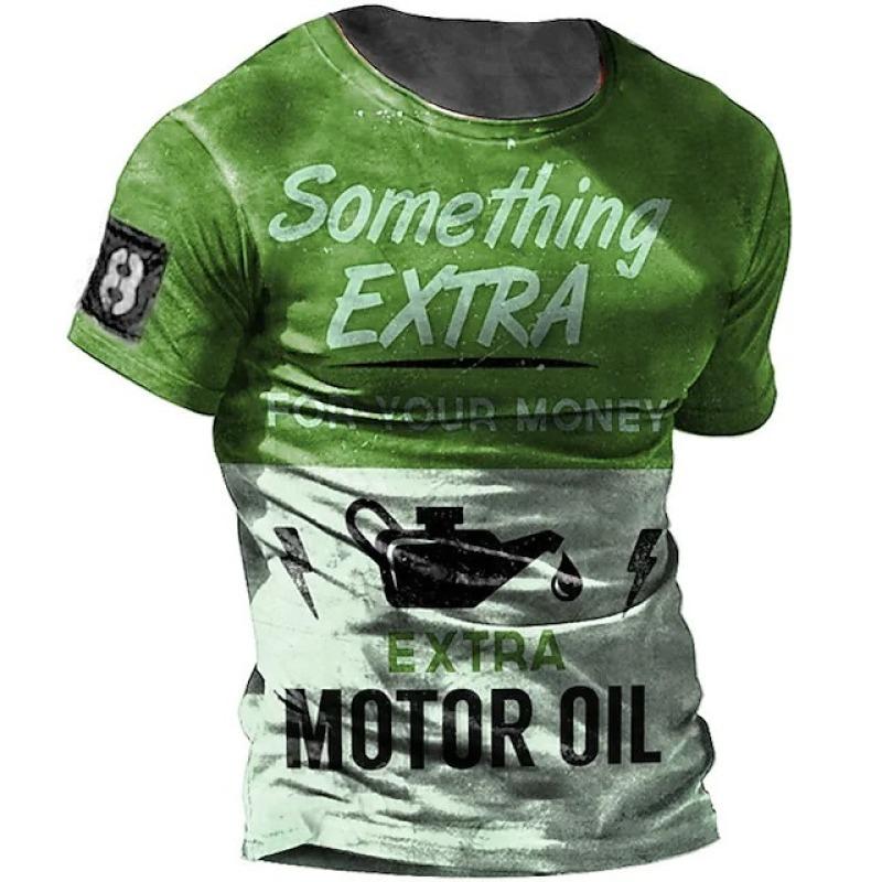 ETST 07 Mannen Vintage Motorfiets T-shirt 3d Print Casual Korte Mouw Losse Oversized T-shirts Voor Mannen Sweatshirt Heren Top Kleding camise 6XL