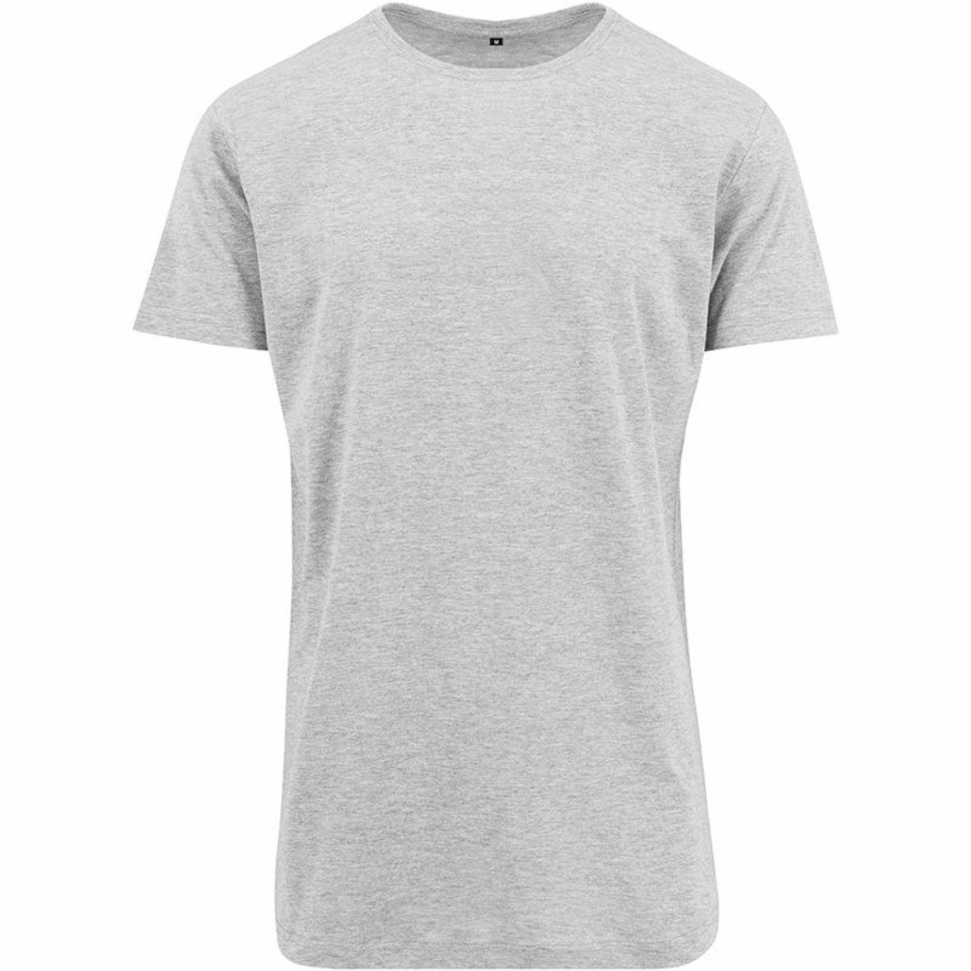 Build Your Brand Herenvormig T-shirt met lange mouwen en korte mouwen XS grijs