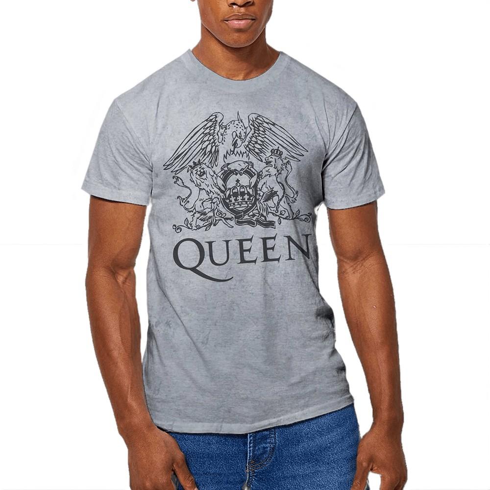 Queen Koningin Unisex volwassen Crest T-shirt S wit