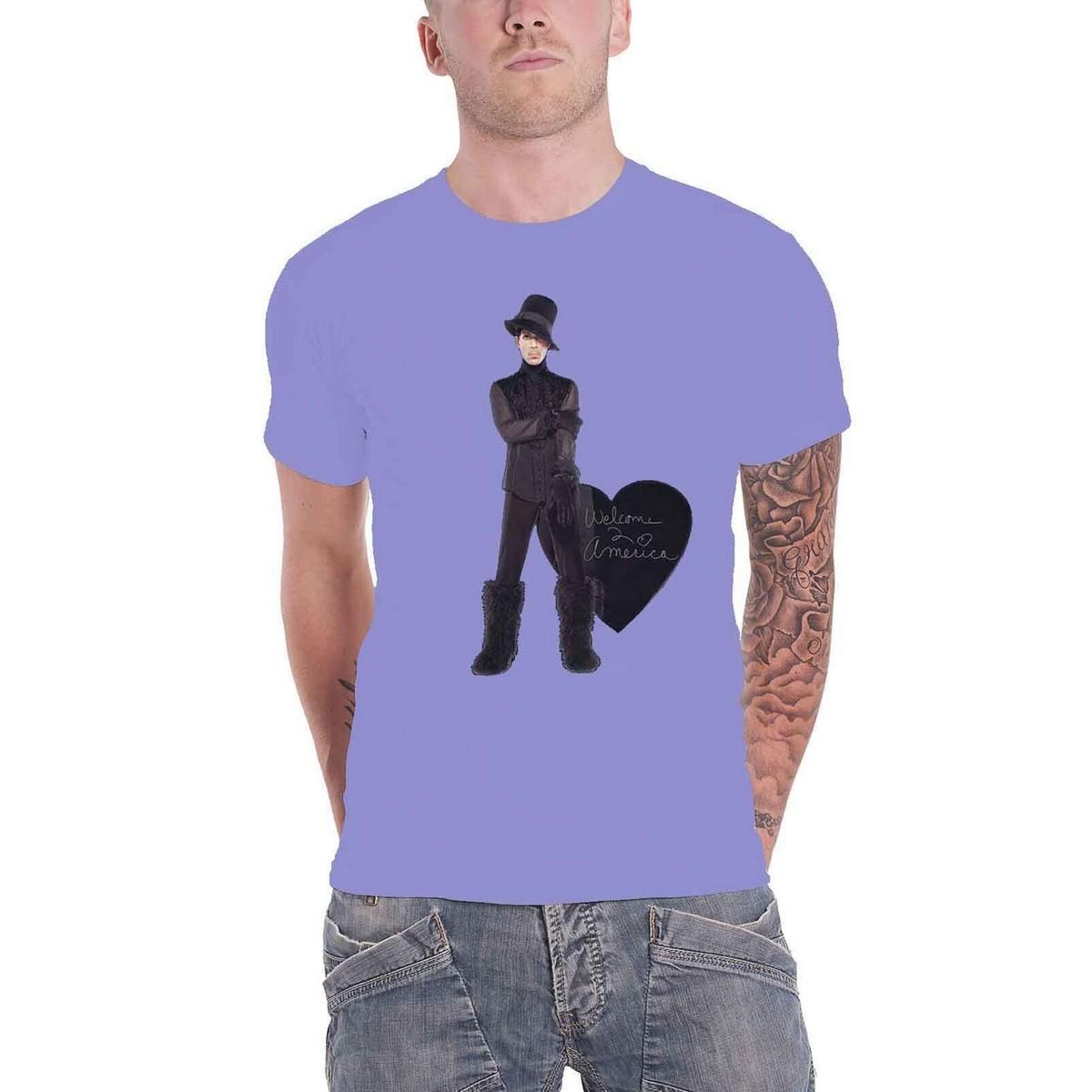 Pertemba FR - Apparel Prins Unisex volwassen hart katoenen T-shirt XXL paars