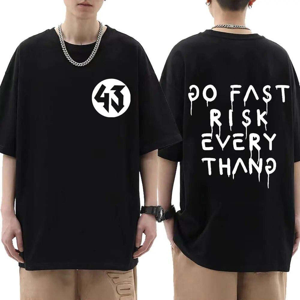 Nihao Ken Block Letter Print Male T Shirt Summer Fashion Ken Block 43 Same Style T-shirt Men Women Loose Short Sleeve Oversized Tshirt 3XL