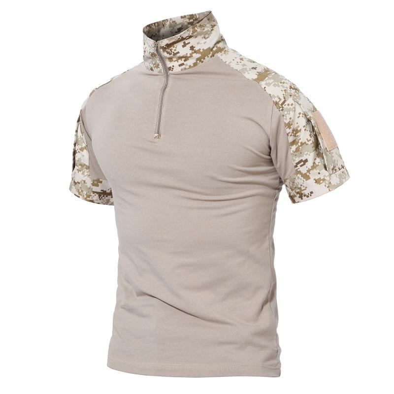 Super Featured Mannen Zomer T-shirts Airsoft Leger Tactische T-shirt Korte Mouw Militaire Camouflage Katoenen T-shirts Paintball Kleding XL