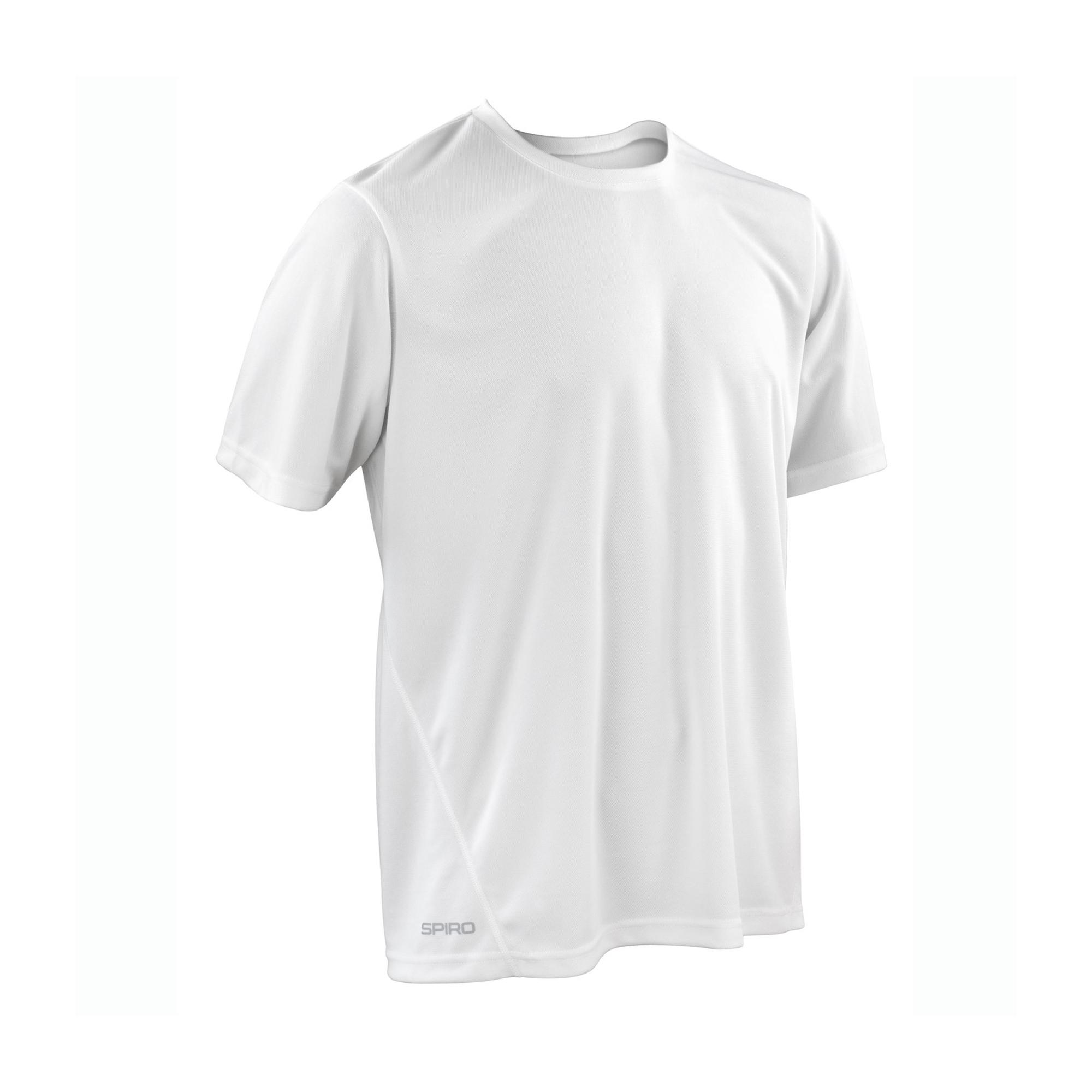 Spiro sneldrogend T-shirt met korte mouwen voor heren XXL wit