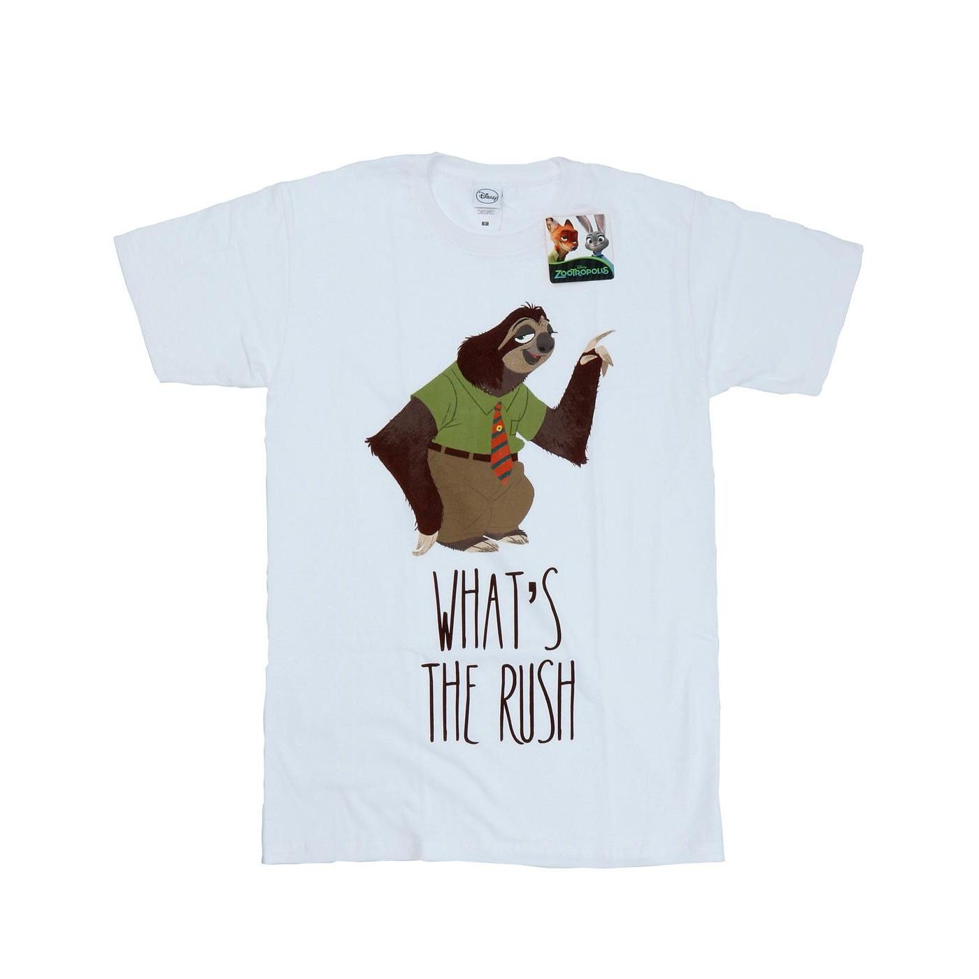Pertemba FR - Apparel Zootropolis Heren What's The Rush katoenen T-shirt XL wit