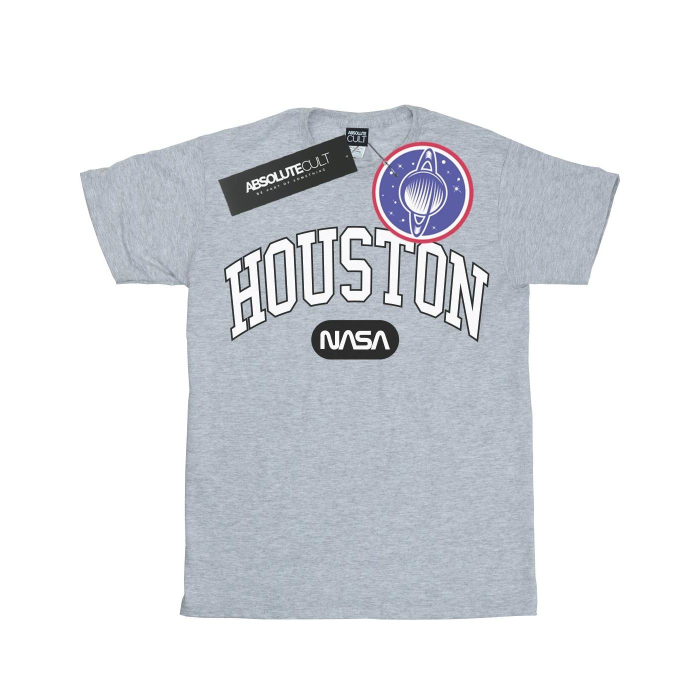 NASA Heren Houston collegiaal T-shirt 5XL grijs