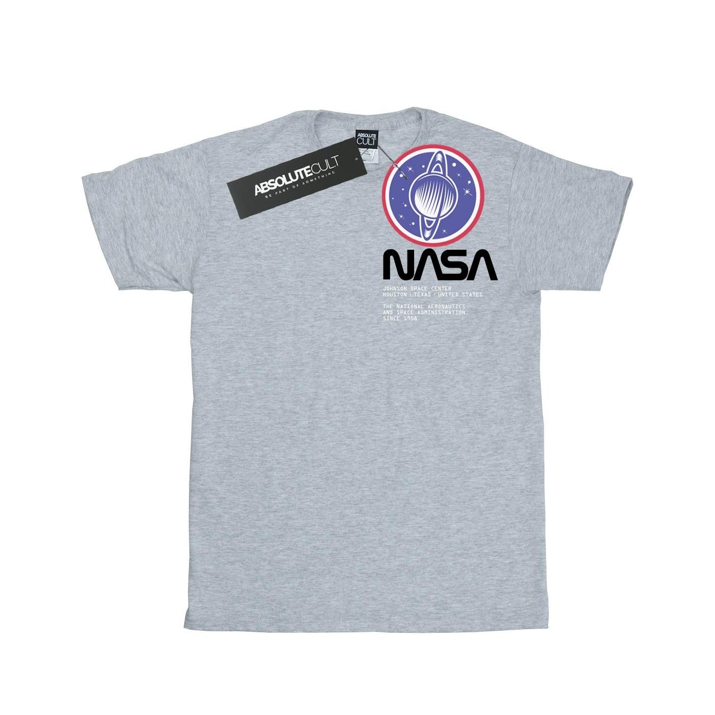 NASA Heren Johnson Worm Pocket Print T-shirt 5XL grijs