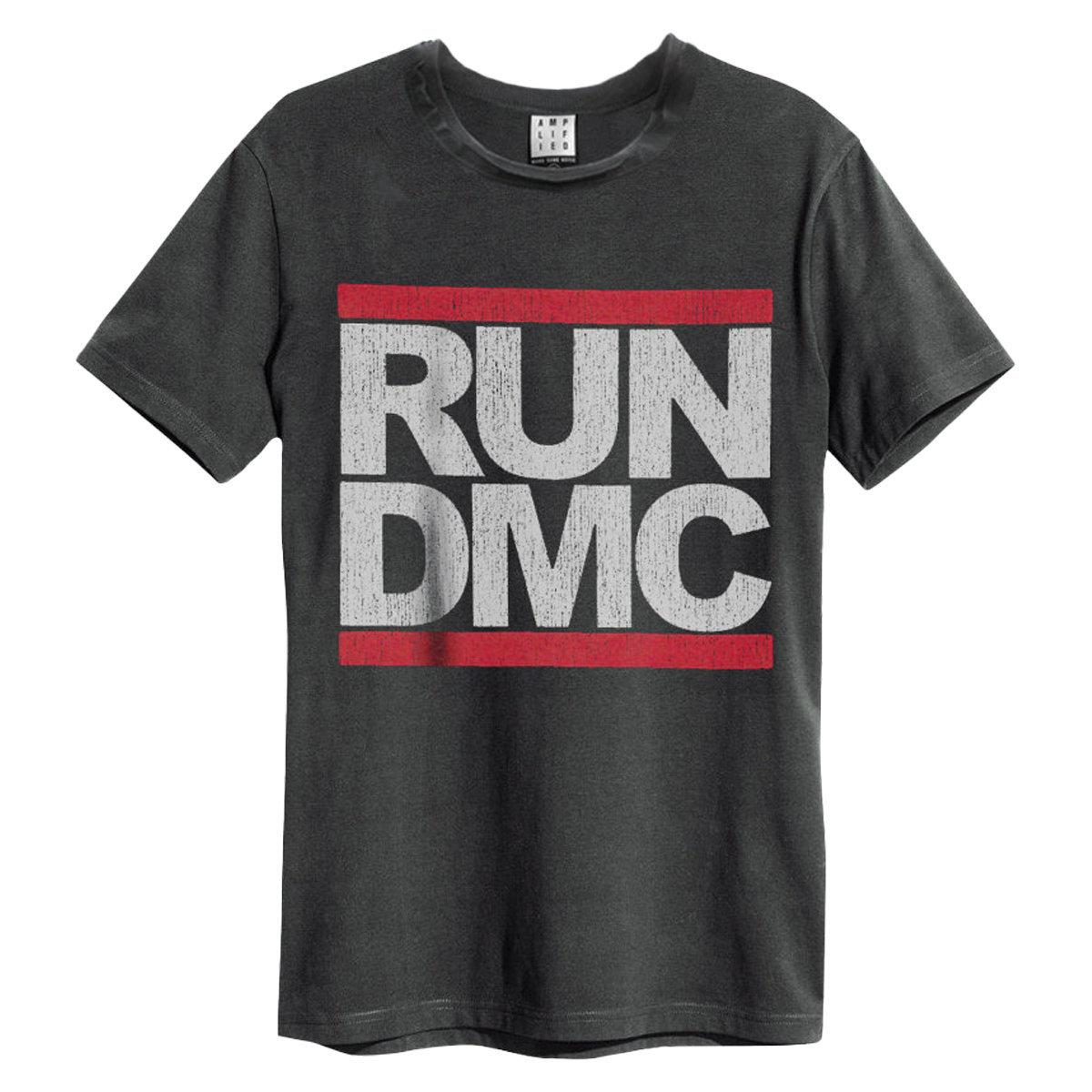 Amplified Versterkt T-shirt voor volwassenen, uniseks, DMC-logo 3XL houtskool