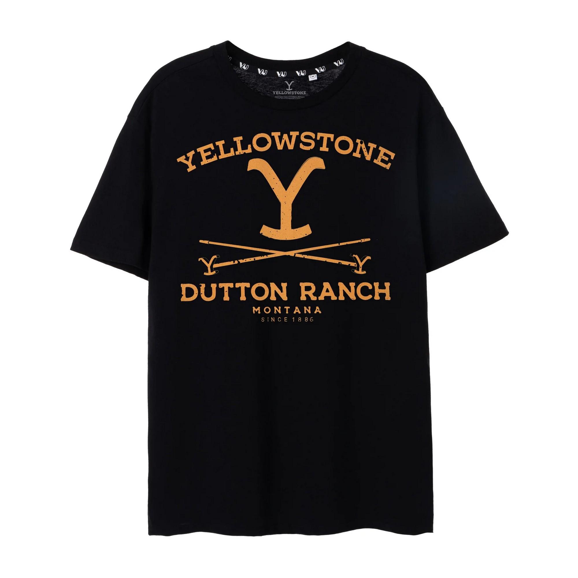 Pertemba FR - Apparel Yellowstone Heren Dutton Ranch T-shirt XXL zwart