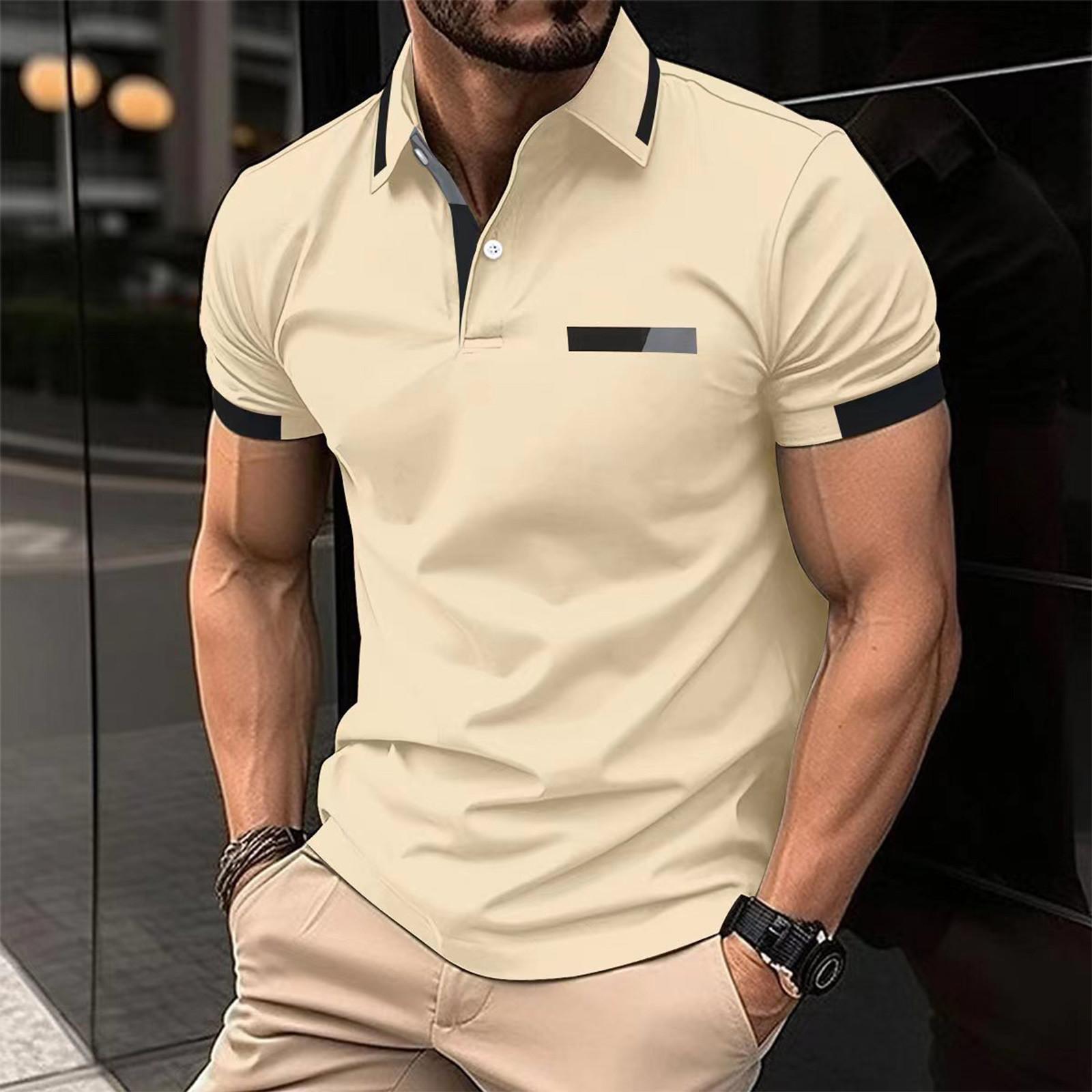 League of Legend Charmant Herenoverhemd Superlicht Korte Mouw Casual Herenkleding L kaki