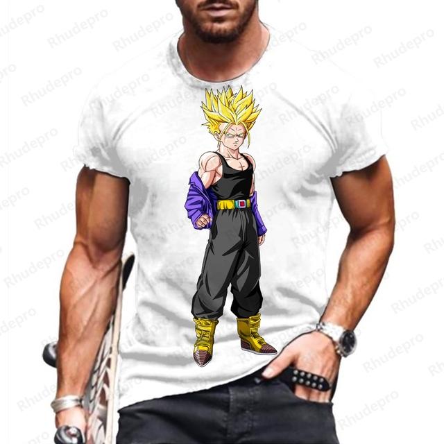 Baibao QIQI Goku Heren T-shirt T-shirts Dragon Ball Z Y2k Kleding Hoge Kwaliteit Anime Kinder Tops Vegeta Super Saiya Hip Hop Nieuw XL