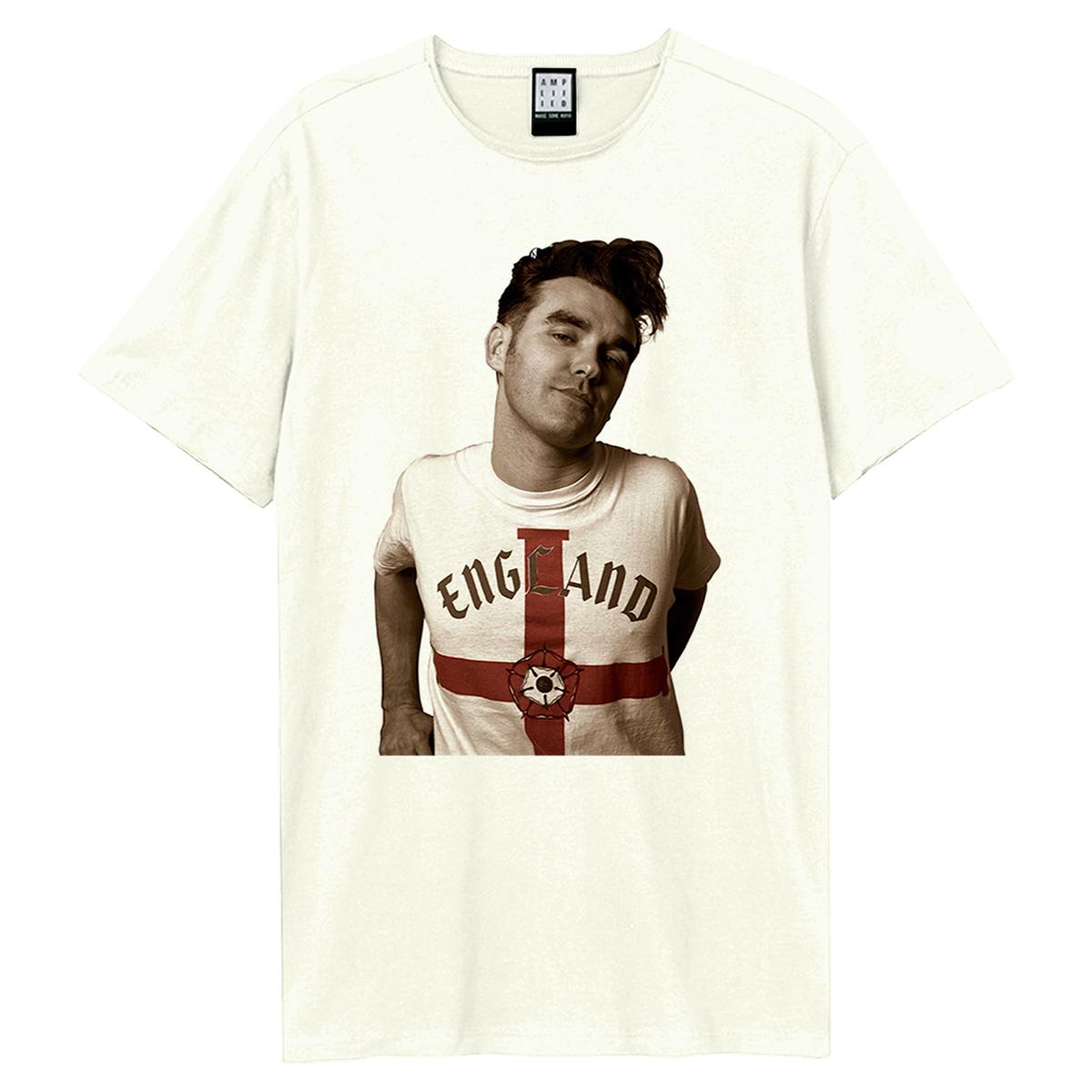 Amplified Versterkt Glam Glue Morrissey T-shirt voor heren 3XL wit