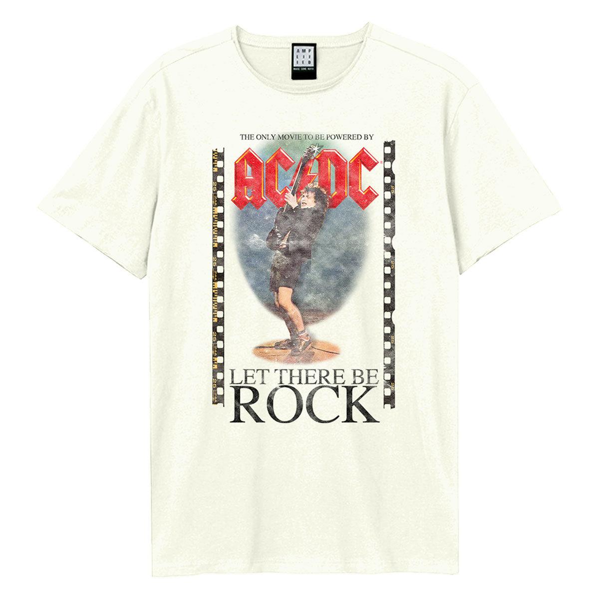 Amplified Heren Let There Be Rock Angus AC/DC T-shirt 3XL wit