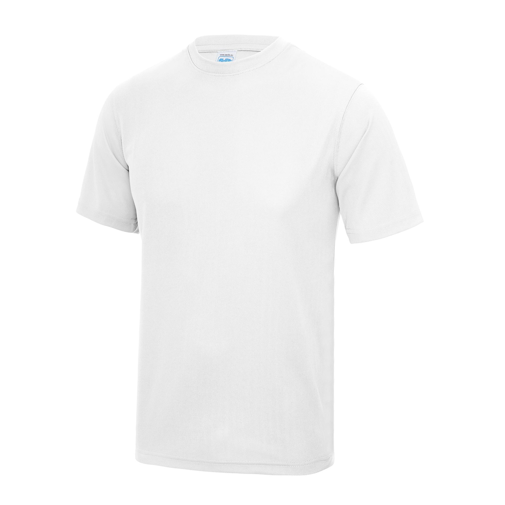 Awdis Just Cool Mens Performance Plain T-Shirt L wit