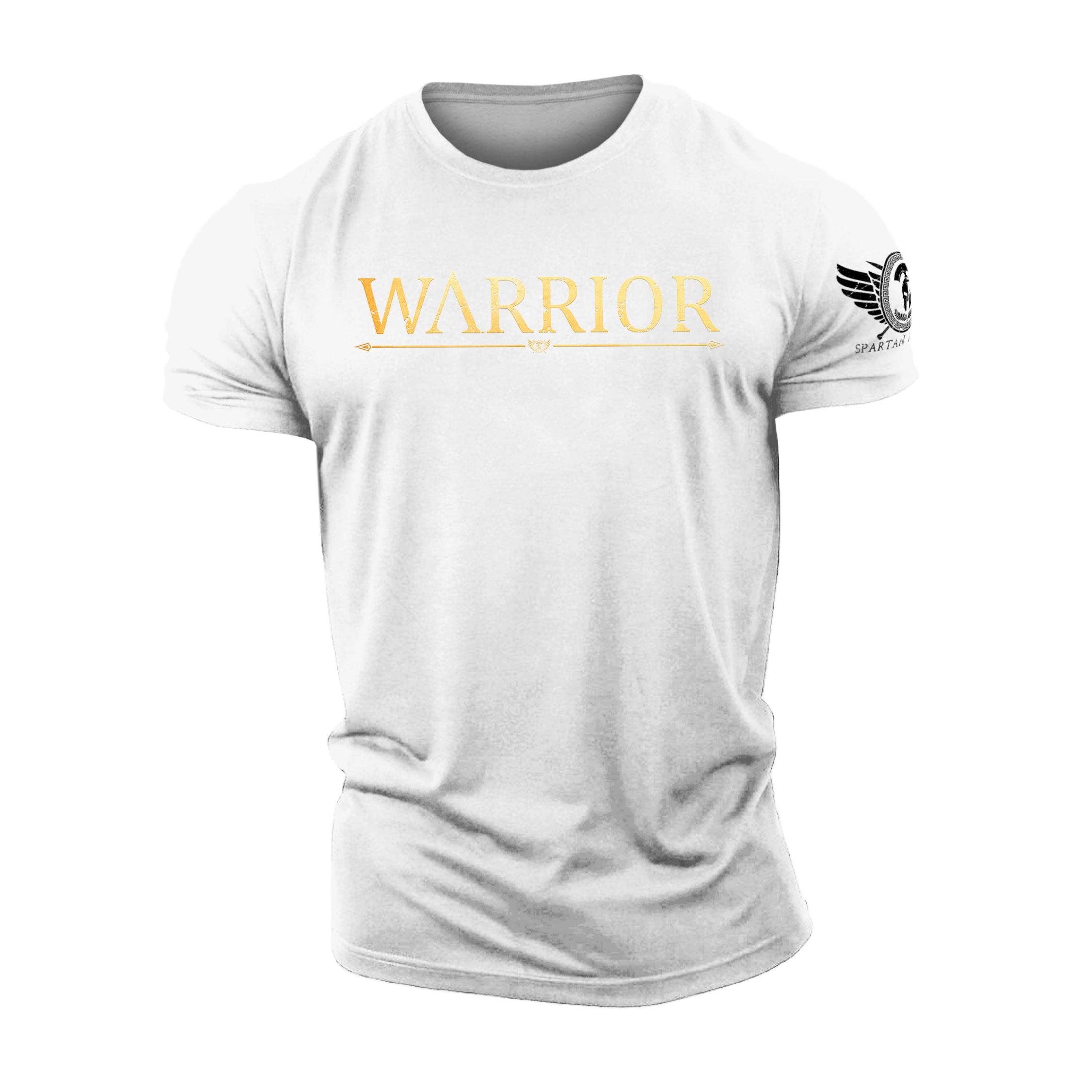 ETST 011 3D Printing Warrior Gold - Spartan Forged - Gym T-shirt Hoogwaardige Casual Heren Korte Mouwen Top Tough Guy T-shirt 2XL