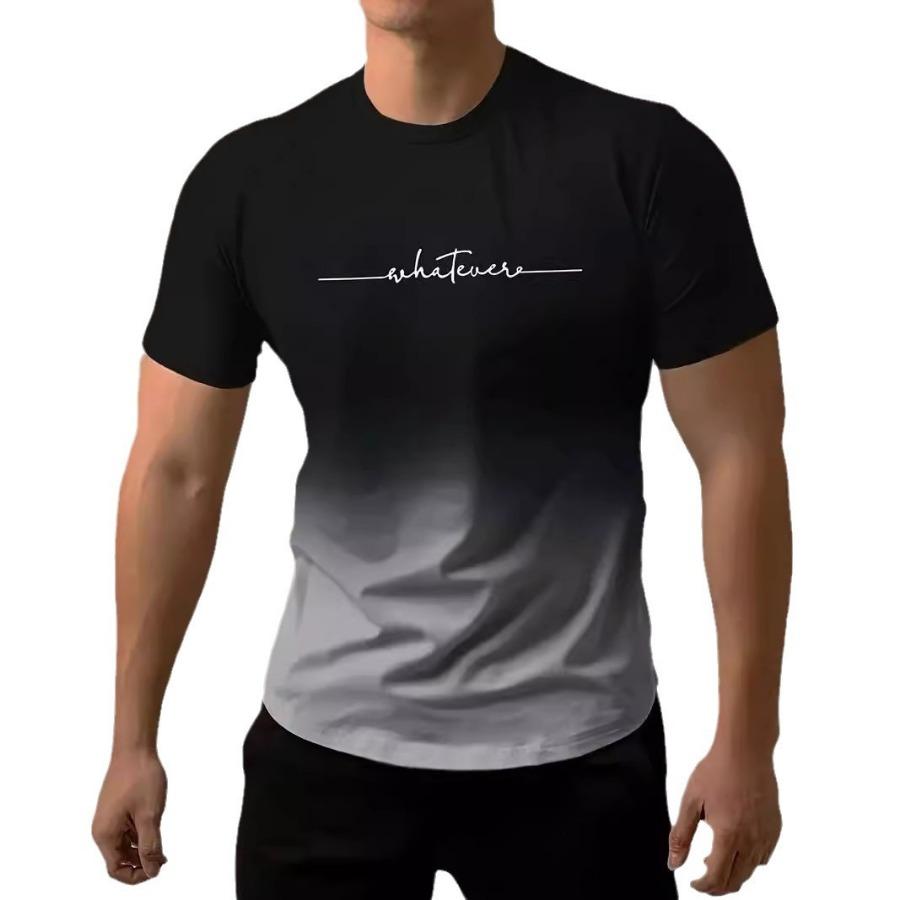 WowClassic Plus Size Heren T-shirt 3D Geprinte T-shirts Mannen Eenvoudige Gradiënt Mode Trend Korte Mouw T-shirts Casual Zomerkleding S