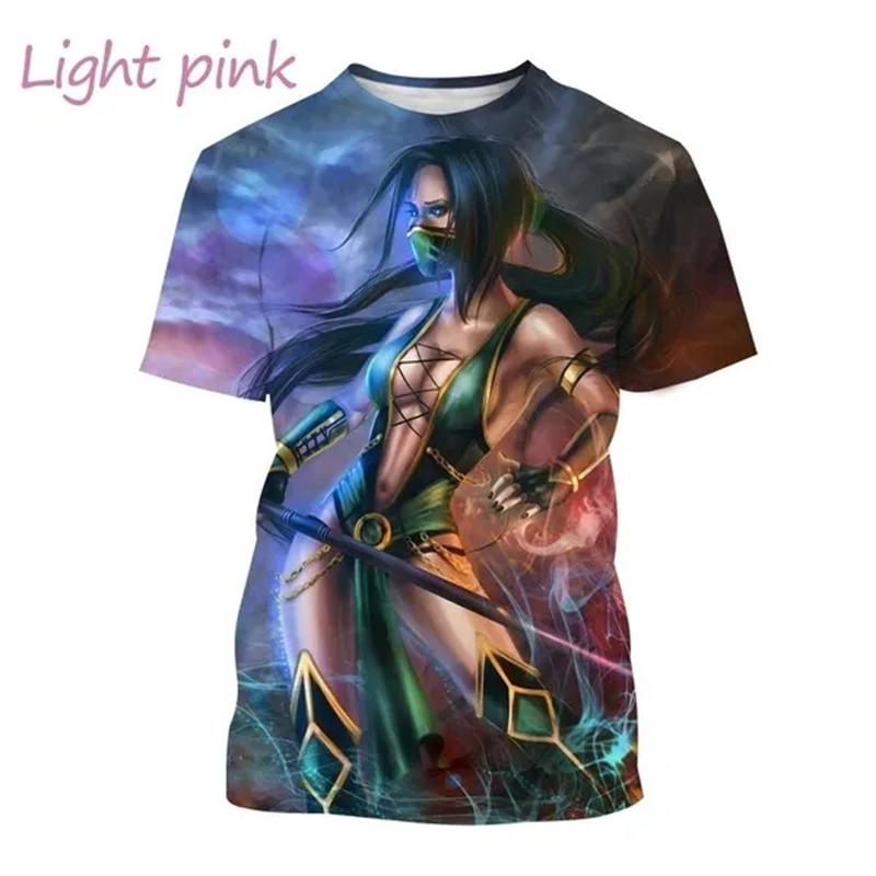Plus Size FUGUIS Zomer Hot Selling Mortal Kombat Game 3D Print T-shirt Korte Mouw Street Style Cool Heren Casual T-shirt Tees Mannelijke Streetwear XXXL