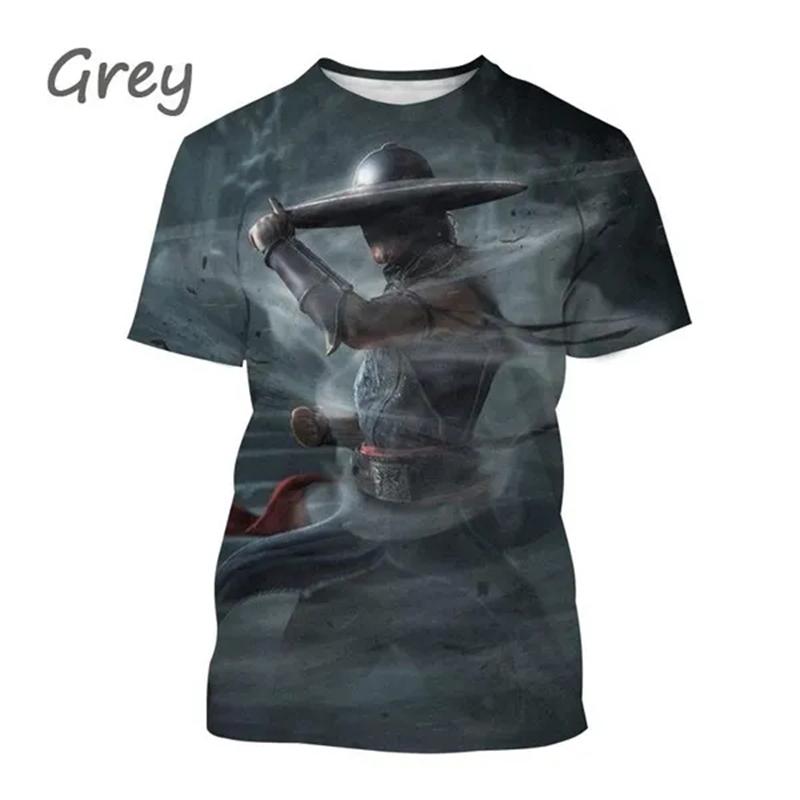 Plus Size FUGUIS Zomer Hot Selling Mortal Kombat Game 3D Print T-shirt Korte Mouw Street Style Cool Heren Casual T-shirt Tees Mannelijke Streetwear 4XL