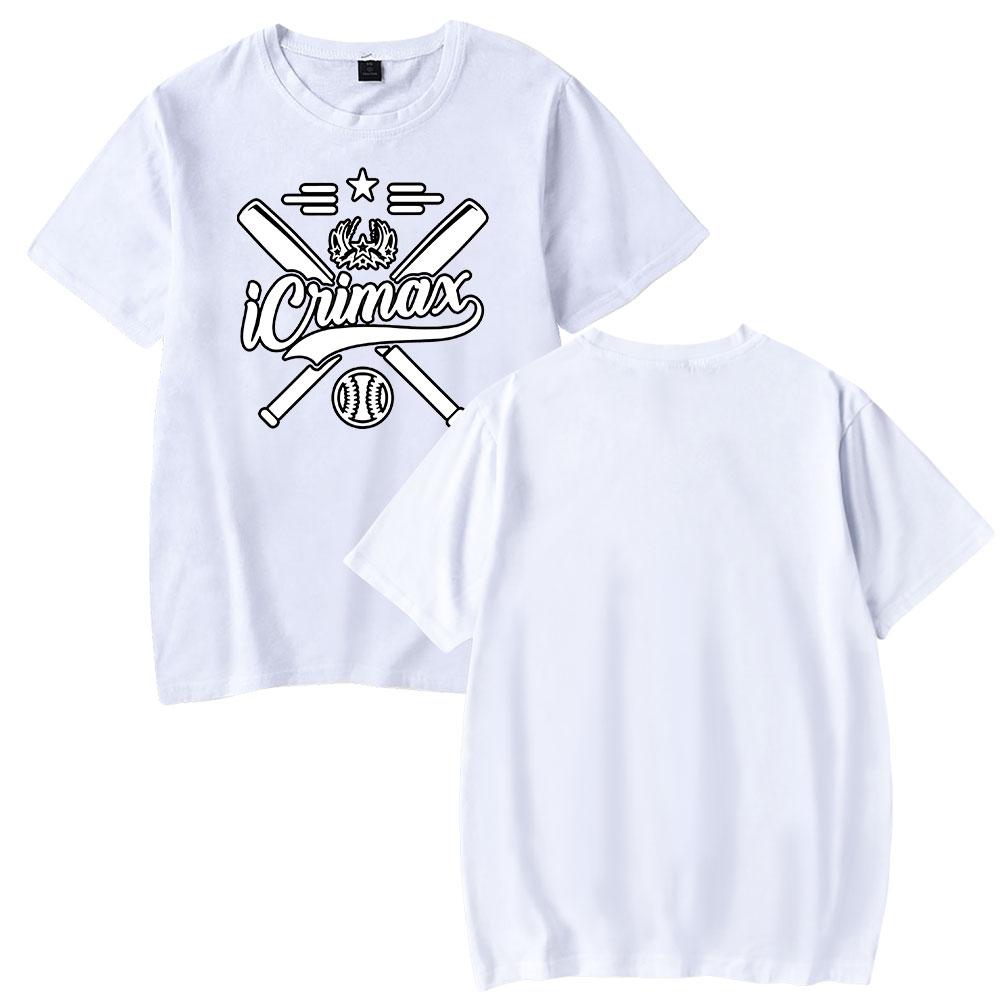 TOP COOL FASHION Icrimax T-shirt voor heren Zomerkleding Fitness O-hals Mannen T-shirt voor heren Oversized Nieuwe heren T-shirts Tops XXS wit