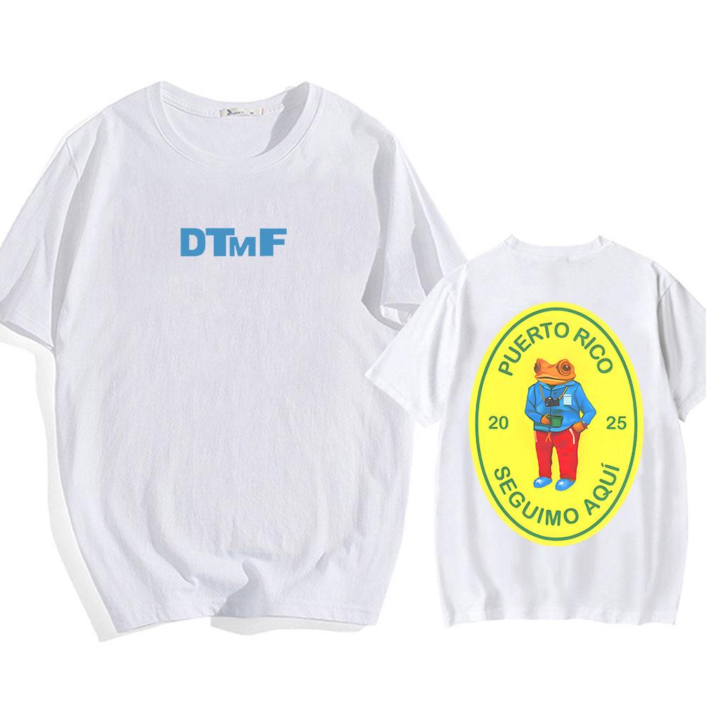 Trendy discount DTMF met Bear Cartoon T-shirts Debí Tirar Meer foto's Bedrukking T-shirt Bad Bunny Hip Hop T-shirt Katoen Hoge Kwaliteit T-shirts L