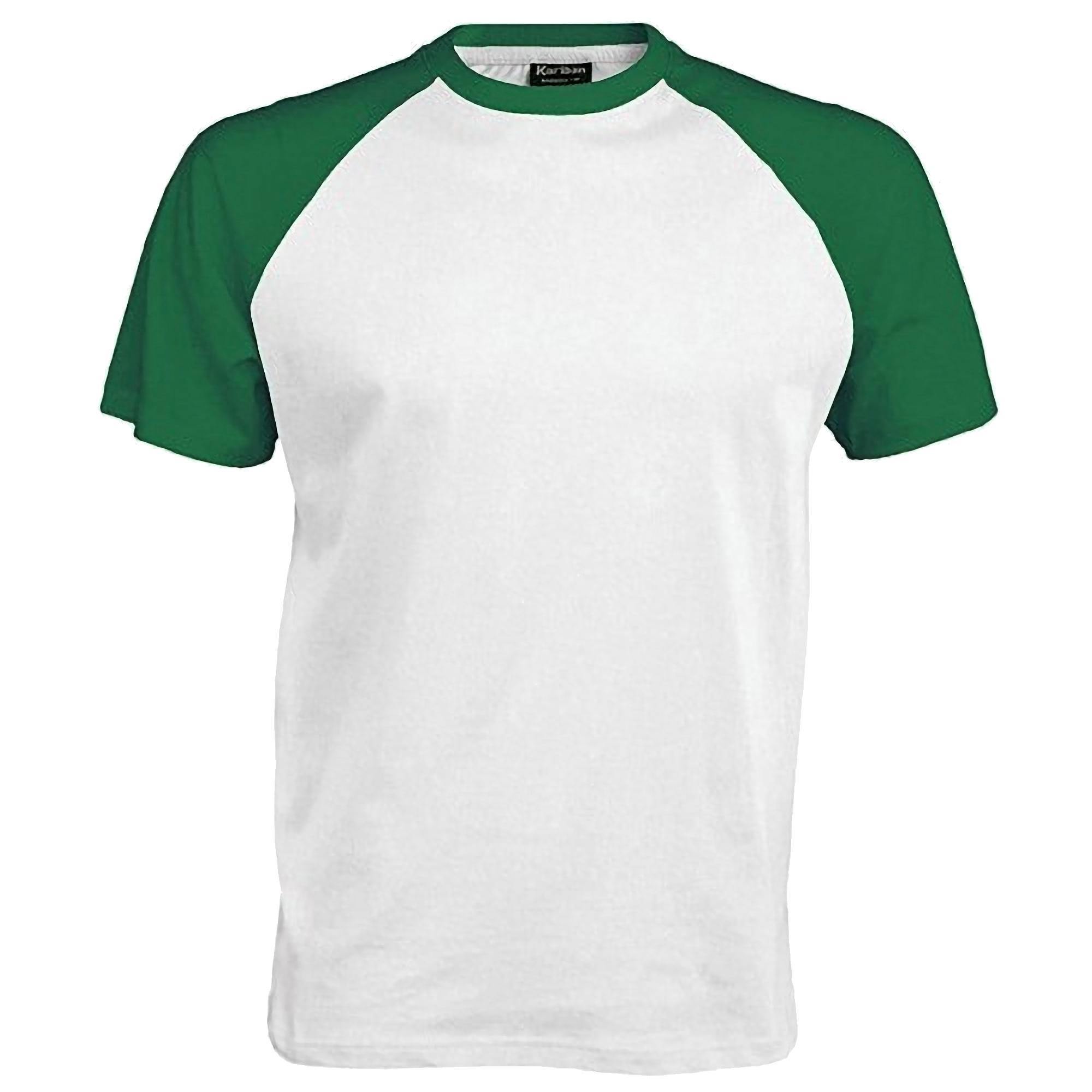 Kariban Honkbal-T-shirt met korte mouwen voor heren M