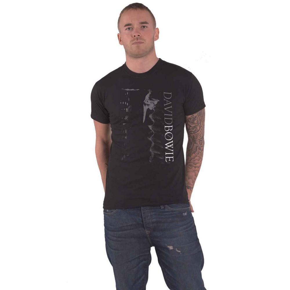 David Bowie Unisex volwassen vervormd T-shirt XXL zwart