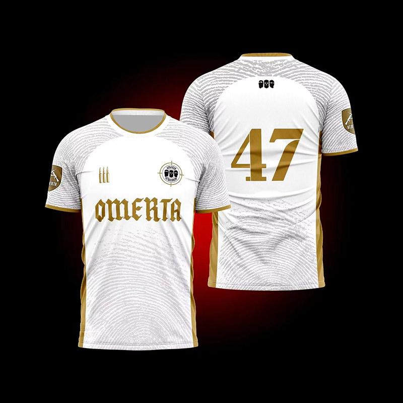 Huiteng Summer 3D printed breathable jersey men's outdoor sportswear casual crew neck short-sleeved T-shirt clothing M