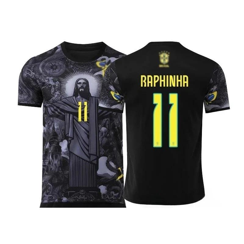 Bobby3 Voetbal Trainings T-shirt Speciale Editie Braziliaanse Christus de Verlosser 3D Print Sneldrogend Ademend Sportief Korte Mouw 2025nieuw S
