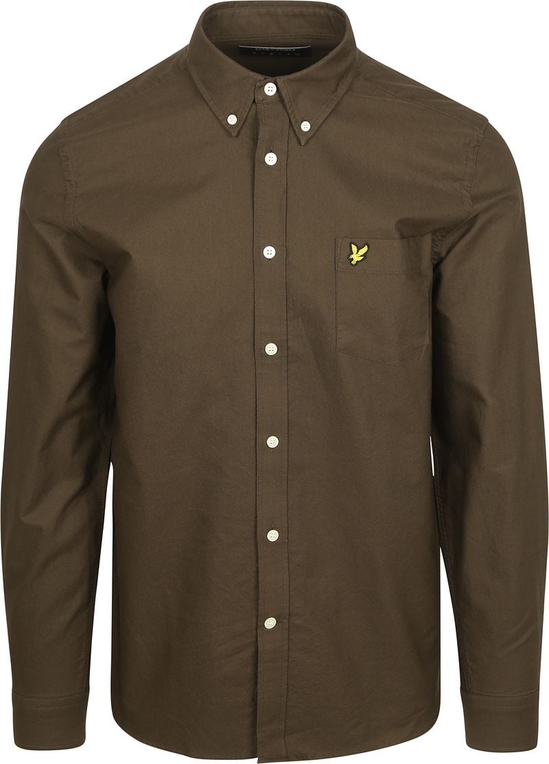 Lyle and Scott Lyle & Scott Shirt Plain Oxford Olive