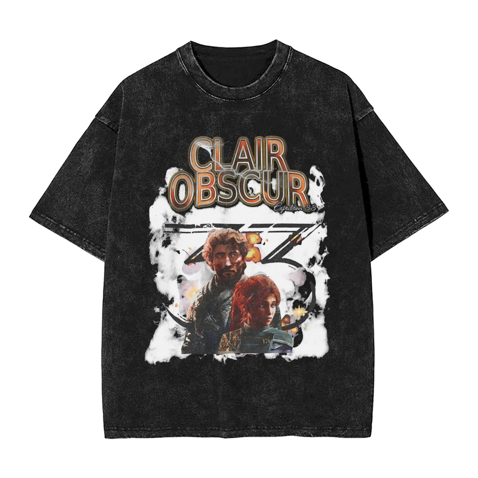 Boutique sports suit series 2 RPG Game Quotes Clair Obscur T-shirts Heren Casual Katoenen T-shirts Ronde Hals Korte Mouw T-shirts Kleding 3XL